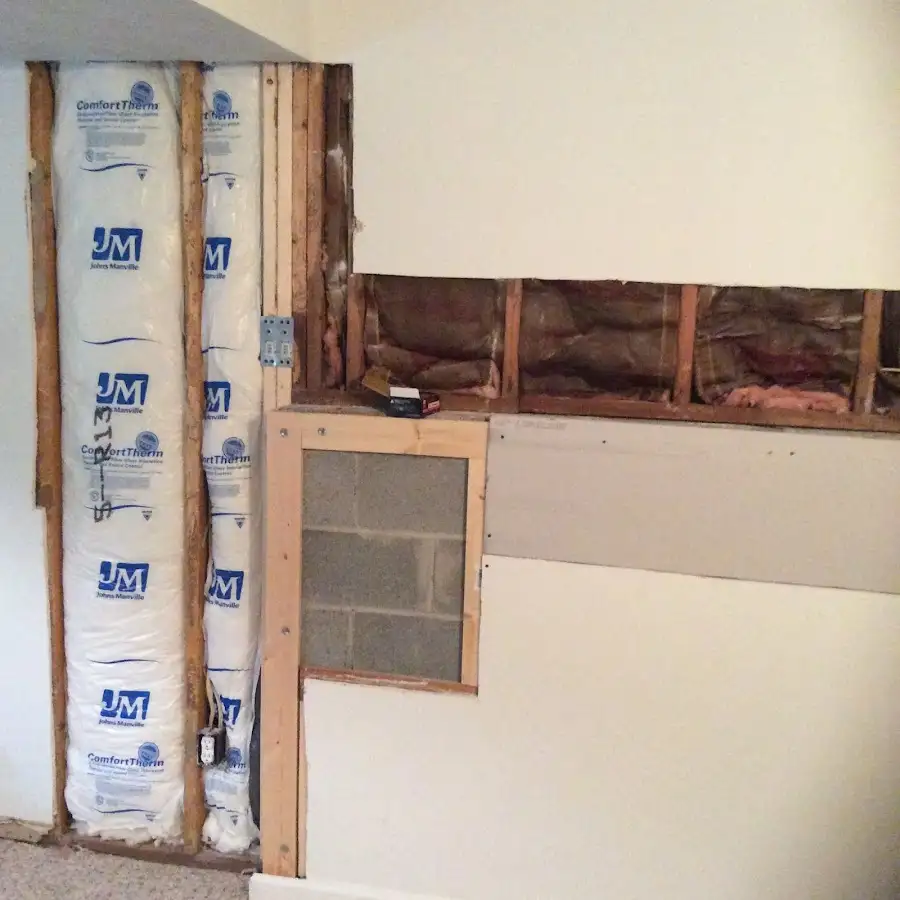 Wall insulation replacement during Contents Cleaning & Restoration in Gainesville